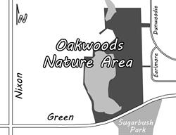 Oakwoods Nature Area map