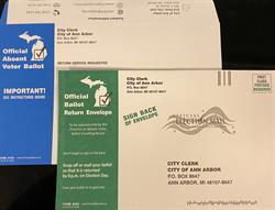 Ann Arbor City Clerk’s Office Notes New Appearance of Mailed Absentee Ballots
