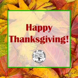 City Shares Thanksgiving Holiday Schedule