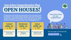 April Open Houses to Gather Community Input on Land Use Planning