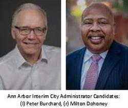 Ann Arbor Interim City Administrator Candidates Interviews Live Online Sept. 21