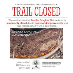 Kuebler Langford Trail Temporarily Closed During Grid Improvements
