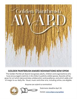 Golden Paintbrush Awards Now Accepting Nominations