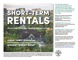 City Seeks Input to Shape Short-term Rental Property Policy