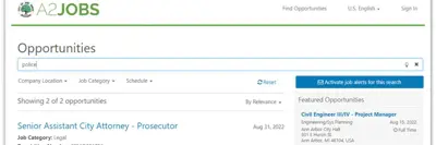 Image of the A2 Jobs opportunities fill-in field